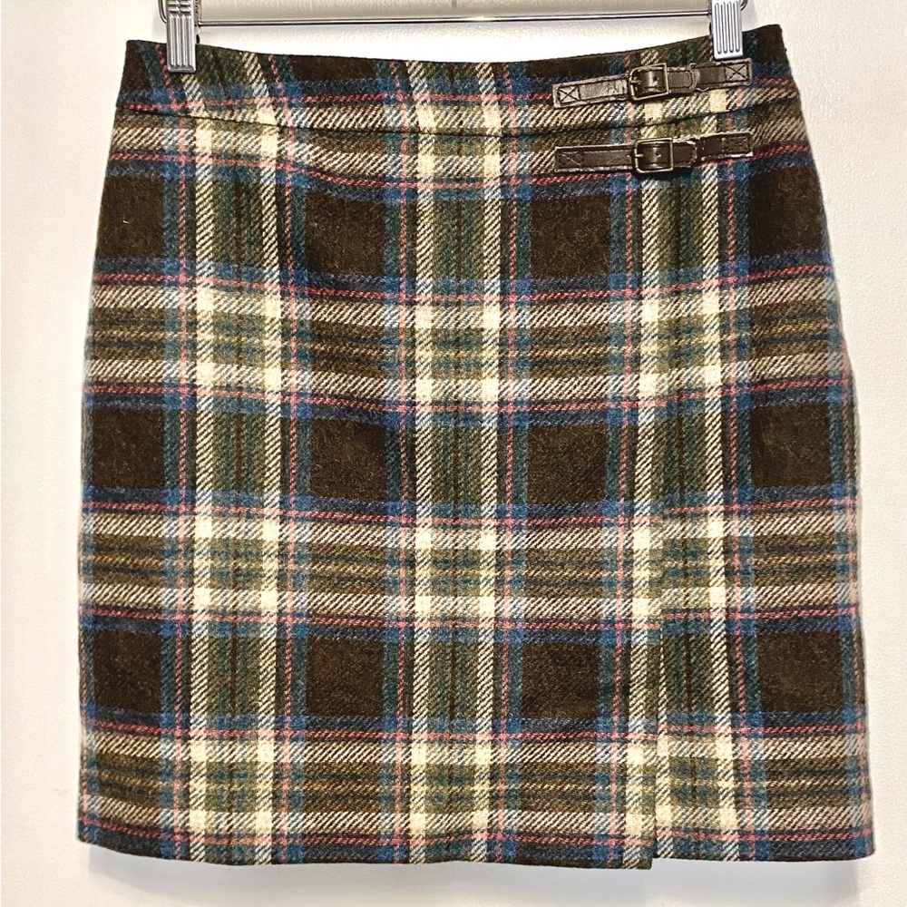 Boden British Tweed By MOON Wool Mini Skirt.